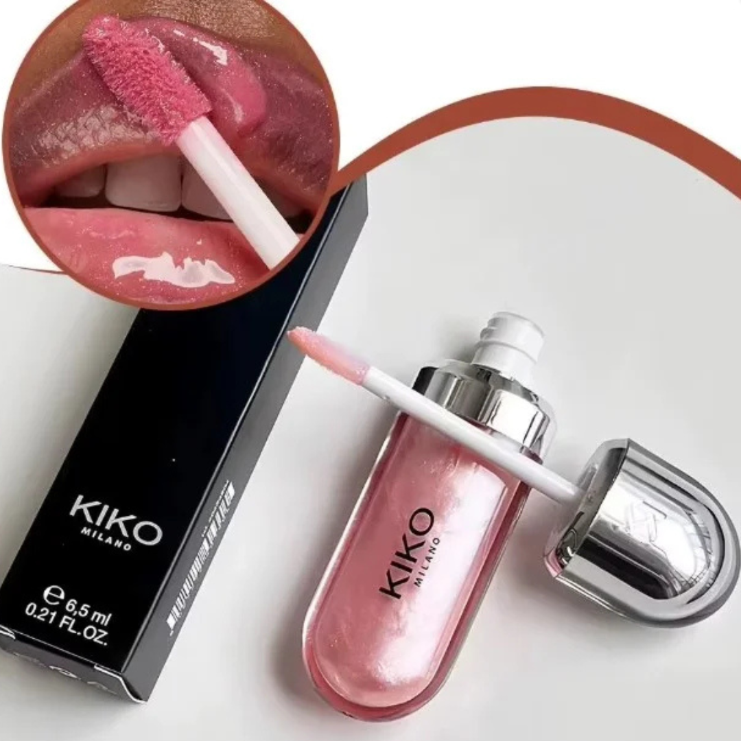 KIKO 3D Hydra Lip Gloss – Waterproof, Long-Lasting Shimmer Lip Gloss & Lip Liner (Brun Rose / Pearly Mauve) - Image 3